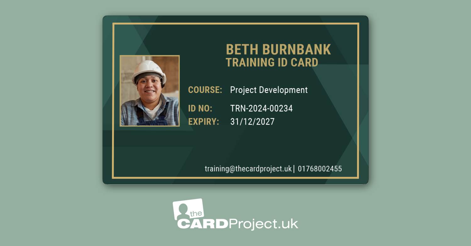 Training ID Card Dark Green And Gold